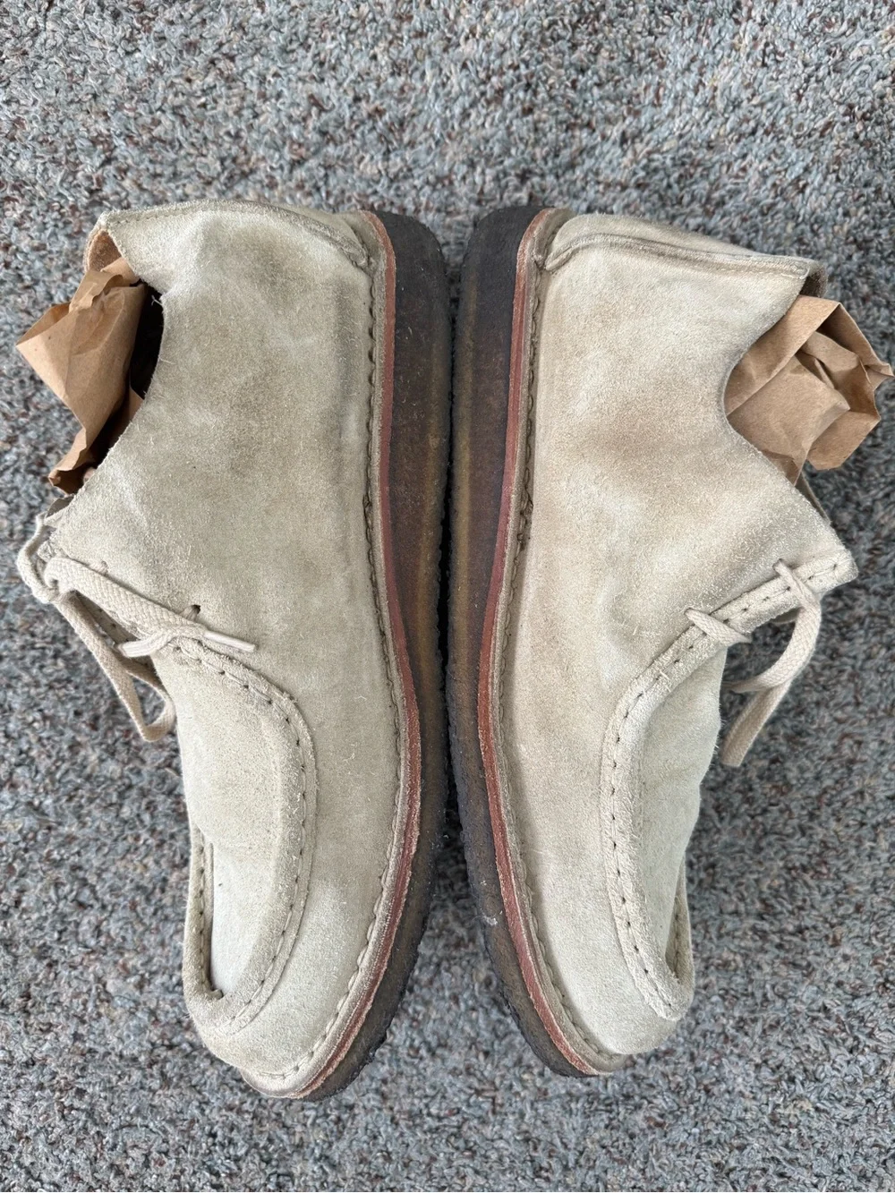 Astorflex BEENFLEX Stone Beige Suede Derbies 9